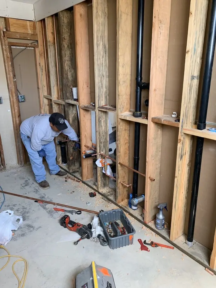 Commercial rough-in plumbing for Trenchless Sewer Repair in Logan Circle